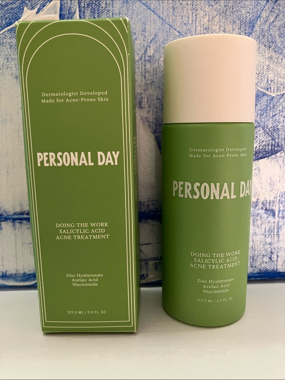 Personal day doing the work salicylic acid acne treatment , nib , exp 08/26